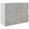 vidaXL Bovenkast 80x31x60 cm bewerkt hout betongrijs