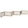 vidaXL Opvouwbaar hondenhek met standaards 6 pcs Sonoma Eiken 602 cm