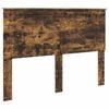 vidaXL Hoofdbord met hoofdeinde Gerookt eiken 140 cm Bewerkt hout