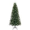 vidaXL Kunstkerstboom met 300 LED met standaard Groen 240 cm PE en PVC