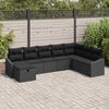 vidaXL Tuin Sofa Set met kussen met opslag 8 pcs poly rattan