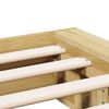 vidaXL Bedframe zonder matras 135x190 cm massief hout eiken