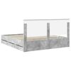 vidaXL Bedframe met lade Beton Grijs 180 x 200 cm Ingenieurshout