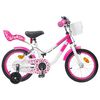vidaXL Kinderfiets Met Zijwieltjes 12 Inch voor 2-4 jaar oud Roze