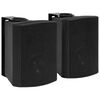 vidaXL Stereoluidsprekers wandgemonteerd 2 st 100 W zwart
