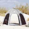 vidaXL Zwembad Tent met dak Grijs 366 x 305 x 231 cm Polyester