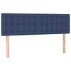 vidaXL Hoofdborden 144x5x78/88 cm stof blauw