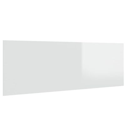 vidaXL Hoofdbord wandmodel 240x1,5x80 cm bewerkt hout hoogglans wit
