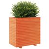 vidaXL Plantenbak 70x40x72,5 cm massief grenenhout wasbruin