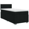 vidaXL Boxspringbed met matras met hoofdeinde Zwart 90 x 190 cm Stof