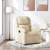 vidaXL Relaxfauteuil cr&egrave;me stof