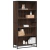 vidaXL Boekenkast 80,5x35x170,5 cm bewerkt hout bruin eikenkleurig
