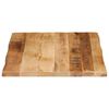 vidaXL Tafelblad met natuurlijke rand 90x60x2,5 cm massief mangohout