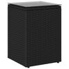 vidaXL Bijzettafel Zwart 35 x 35 x 50 cm poly rattan