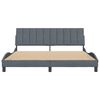 vidaXL Bedframe zonder matras "Hanko" 180x200 cm fluweel donkergrijs