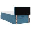 vidaXL Ottoman bed met matrassen en LED's 160x200cm fluweel