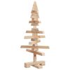 vidaXL | Houten kerstboom | natuurlijk 60 cm Massief grenenhout