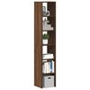 vidaXL Boekenkasten 2st stapelbaar 30x30x80cm bewerkt hout bruin eiken