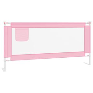 vidaXL Bedhekje peuter 190x25 cm stof roze