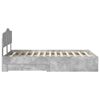 vidaXL Bedframe met hoofdeinde Beton Grijs 120 x 190 cm Bewerkt hout