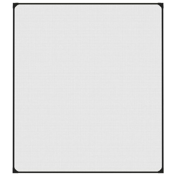 vidaXL Insectenhor voor ramen magnetisch 130x150 cm antracietkleurig