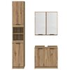 vidaXL Badkamerkastenset met plank 3 pcs Artisan Eiken Bewerkt hout
