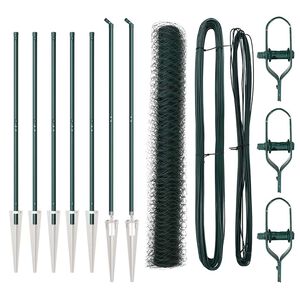 vidaXL Gecombineerd draadhek met spikes 10 x 1,4 m (B x H)