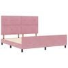vidaXL Boxspringbed met hoofdeinde Roze 180 x 200 cm Fluweel