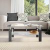 vidaXL Salontafel 95x55x40 cm gehard glas transparant en zwart