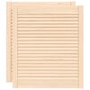 vidaXL Kastdeuren met lamellen 2 st 69x59,4 cm massief grenenhout