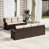 vidaXL Tuin Sofa Set Bruin 55 x 55 x 37 cm poly rattan