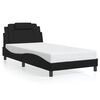 vidaXL Bedframe "Viana" zonder matras kunstleer zwart 100x203 cm