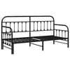 vidaXL Bedframe voor een daybed Zwart 75 x 190 cm Gepoedercoat staal