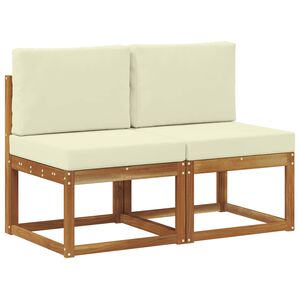 vidaXL 2 Stuk Buiten Midden Sofa Massief Acaciahout
