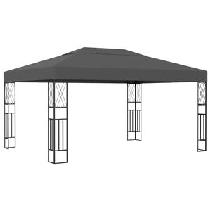 vidaXL Prieel 3x4 m stof antraciet
