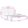 vidaXL Bedframe met LED zonder matras fluweel donkergrijs 140x200 cm