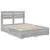 vidaXL Bedframe met lade met hoofdeinde met opslag Bewerkt hout