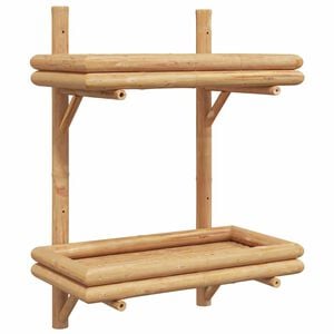 vidaXL Wandplank Muurmontage Bruin 39 x 26 x 60 cm Bamboe
