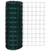 vidaXL Euro hek 10x1,0 m staal groen