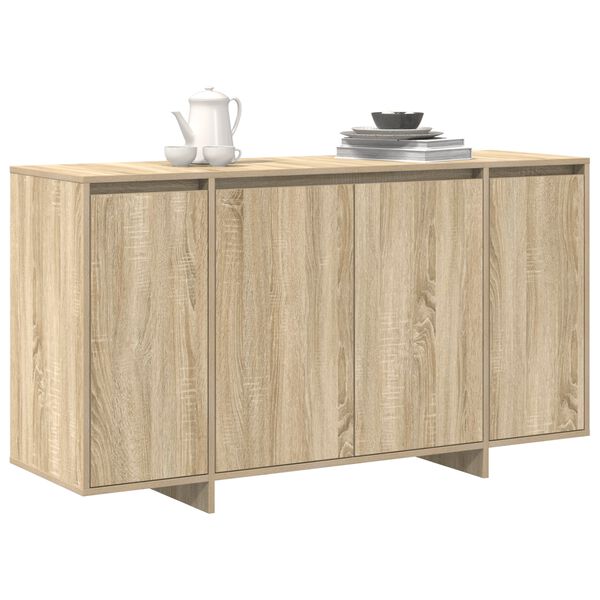 vidaXL Dressoir Sonoma Eiken 135 x 41 x 75 cm Bewerkt hout