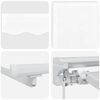 vidaXL Handmatige Luifelhouder met LED's Wit 4 x 2 m