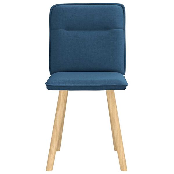 vidaXL Eetkamerstoelen 2 st stof blauw