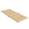 vidaXL Stoelkussens 4 st hoge rug 120x50x4 cm stof gemêleerd beige