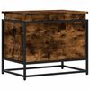 vidaXL Opbergbox met deksel 60x40x51,5 cm bewerkt hout gerookt eiken