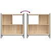 vidaXL Boekenkast 72x28x77,5 cm bewerkt hout sonoma eikenkleurig