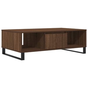 vidaXL Salontafel 104x60x35 cm bewerkt hout bruineiken