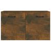 vidaXL Wandkast 60x36,5x35 cm bewerkt hout gerookt eikenkleurig