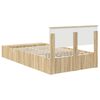 vidaXL Bedframe met plank Sonoma Eiken 135 x 190 cm Bewerkt hout