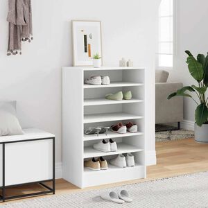vidaXL Schoenenkast 60x35x92 cm bewerkt hout wit