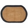 vidaXL Gebied Tapijt Donkergrijs 100 x 152 cm Jute